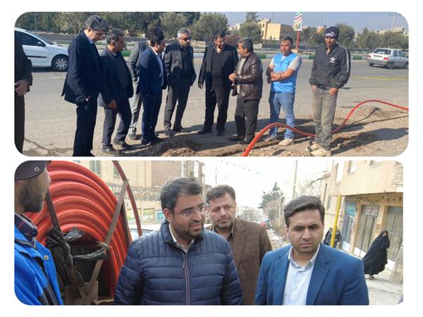 بازدید معاون  وزیر ارتباطات و فناوری اطلاعات از روند اجرای پروژه فیبرنوری سمنان