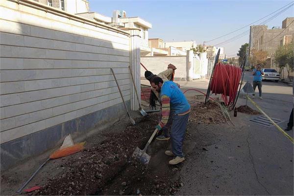 اتمام عملیات حفاری فیبرنوری در شهرستان دامغان