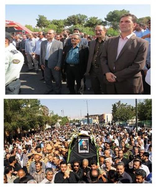 مراسم تشییع پیکر آیت اله حاج شیخ محمدتقی نصیری در سمنان برگزار شد