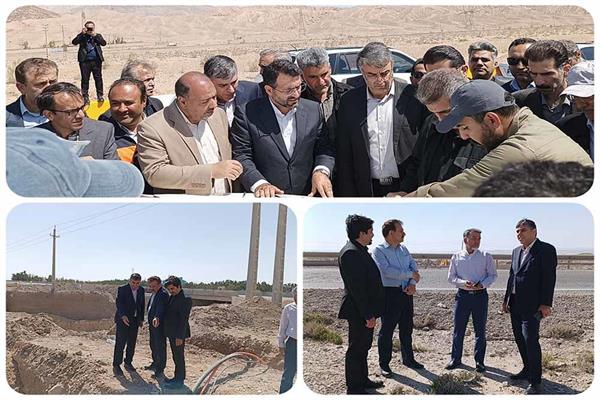 بازدید از طرح جابه جایی مسیر فیبر نوری حرم تا حرم در محور" آرادان–سرخه" سمنان