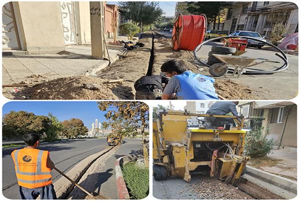 آغاز عملیات اجرایی طرح ملی فیبر نوری منازل و کسب و کار ها در شهر گرمسار