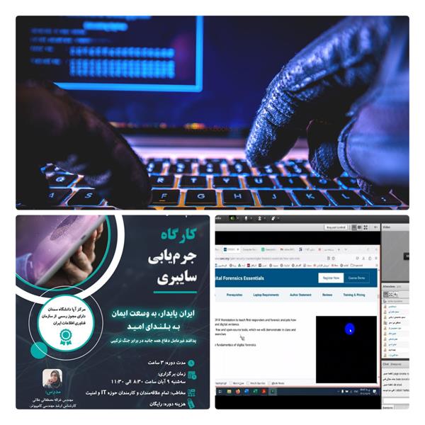 برگزاری کارگاه آموزشی جرم‌یابی سایبری