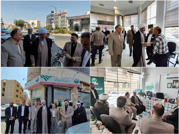 حضور حجت‌الاسلام و المسلمین مرتضی مطیعی نماینده ولی فقیه استان در شعبه مرکزی توزیع ارزی پست بانک